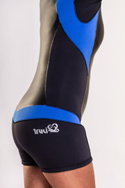 Long torso women's wetsuit shorty side by Truli Wetsuits