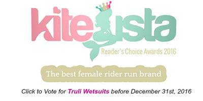 Truli Wetsuits is nominated for Best Female Rider Run Brand 2016 by Kite Sista!