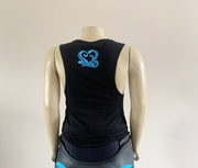 The Truli-Tanktop - Flowy Scoop Muscle - Black