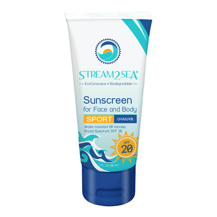 Sunscreen for Face and Body SPF 20 - White ~ Various Sizes