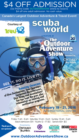 Outdoor Adventure Show - Toronto - Truli Wetsuits Admission Coupon