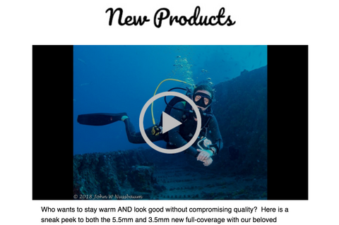 Truli Wetsuits YouTube Channel showing our newest women's wetsuit