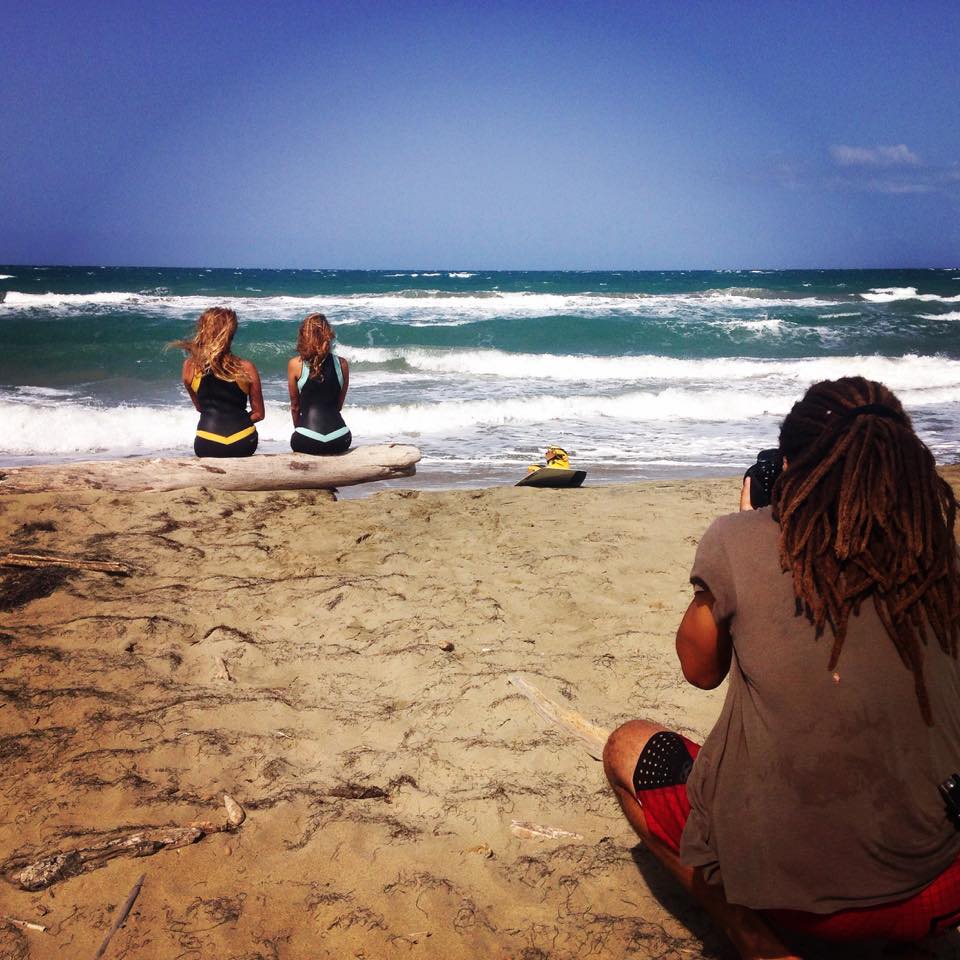Sexy women's wetsuit photo shoot in The Dominican Republic with Bianca Forzano and Taylor Swanson and photographer Genesis Reyes by Truli Wetsuits