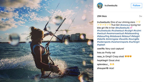 Truli Wetsuits on Instagram featuring Truli Girl Cesca Peirce