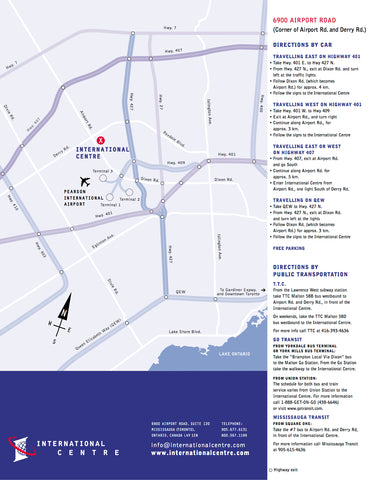 Outdoor Adventure Show - Toronto - Driving Directions