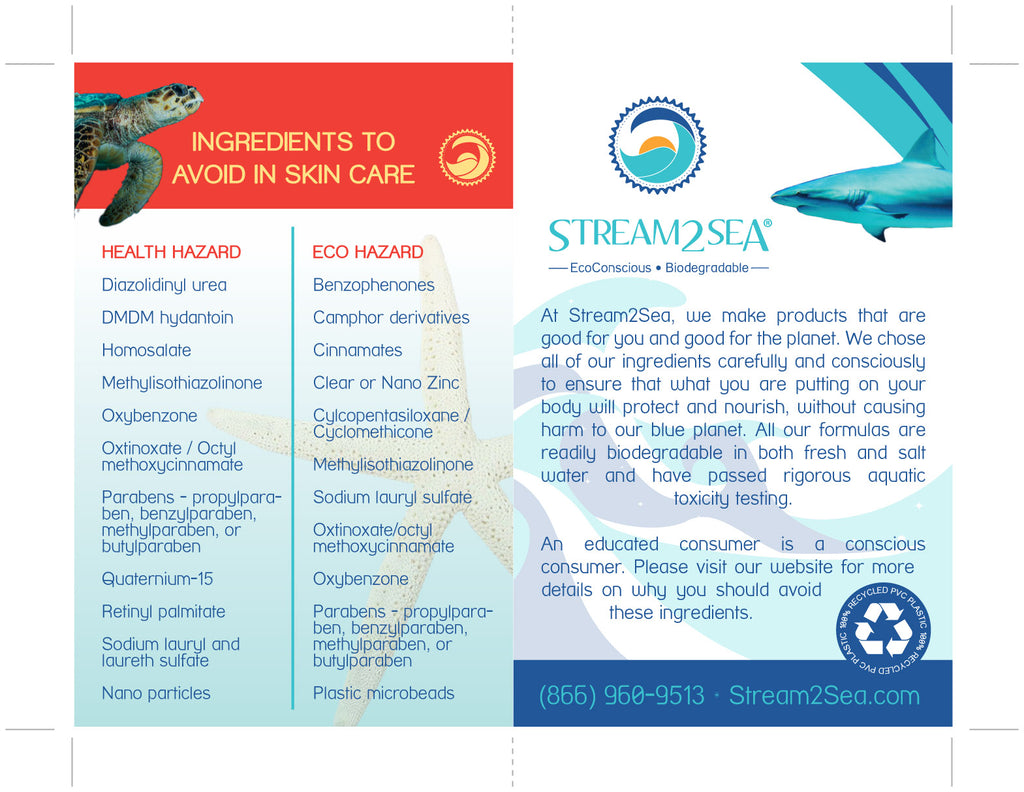 Stream2Sea Ingredients to avoid in sunscreens